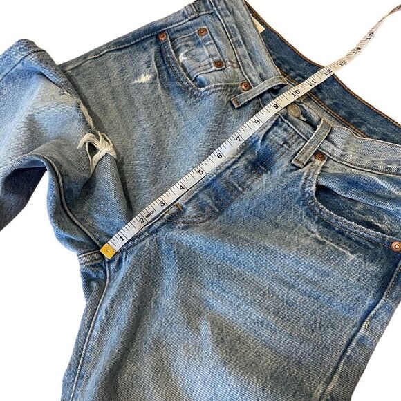 501 Levi’s skinny high waist distressed size W24 L28 - Picture 14 of 15